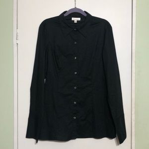 Prologue black long sleeve button down shirt.